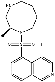 Isoquinoline, 4-fluoro-5-[[(2S)-hexahydro-2-methyl-1,4-diazocin-1(2H)-yl]sulfonyl]- Struktur