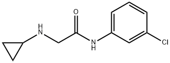 N-(3-chlorophenyl)-2-(cyclopropylamino)acetamide Struktur