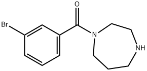 1-(3-bromobenzoyl)-1,4-diazepane Struktur