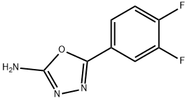 5-(3,4-difluorophenyl)-1,3,4-oxadiazol-2-amine Struktur