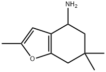 2,6,6-trimethyl-4,5,6,7-tetrahydro-1-benzofuran-4-amine Struktur