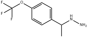 1-(1-(4-(trifluoromethoxy)phenyl)ethyl)hydrazine Struktur