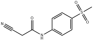 2-cyano-N-[4-(methylsulfonyl)phenyl]acetamide Struktur