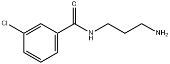 N-(3-aminopropyl)-3-chlorobenzamide Struktur