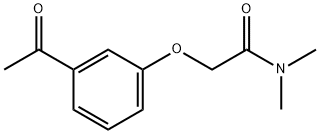 2-(3-acetylphenoxy)-N,N-dimethylacetamide Struktur