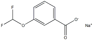 sodium 3-(difluoromethoxy)benzoate Struktur