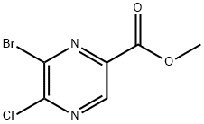 methyl 6-bromo-5-chloropyrazine-2-carboxylate Struktur