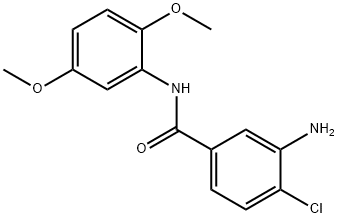 3-amino-4-chloro-N-(2,5-dimethoxyphenyl)benzamide Struktur