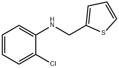 2-chloro-N-(thiophen-2-ylmethyl)aniline Struktur