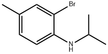 2-bromo-4-methyl-N-(propan-2-yl)aniline Struktur