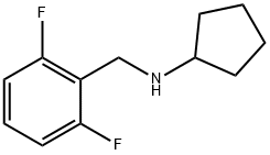 N-[(2,6-difluorophenyl)methyl]cyclopentanamine Struktur