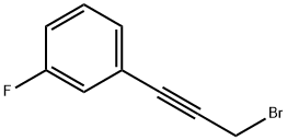 1-(3-Bromoprop-1-ynyl)-3-fluoro-benzene Struktur