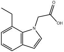 2-(7-ethyl-1H-indol-1-yl)acetic acid Struktur