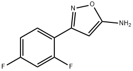 3-(2,4-difluorophenyl)-1,2-oxazol-5-amine Struktur