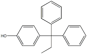 4-(1,1-diphenylpropyl)phenol Struktur