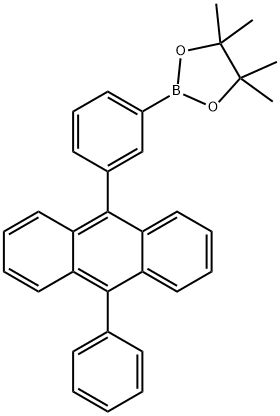 4,4,5,5-Tetramethyl-2-[3-(10-phenylanthracen-9-yl)phenyl]-1,3,2-dioxaborolane Struktur