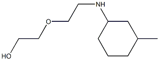 2-{2-[(3-methylcyclohexyl)amino]ethoxy}ethan-1-ol Struktur