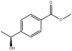 Benzoic acid, 4-[(1S)-1-hydroxyethyl]-, methyl ester Struktur