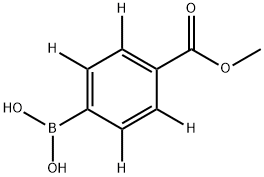 4-Methoxycarbonyl(phenyl-2,3,5,6-d4)-boronic acid Struktur