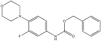 benzyl 3-fluoro-4-(4-morpholinyl)phenylcarbamate Struktur