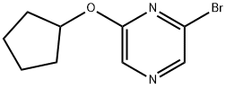 2-Bromo-6-(cyclopentoxy)pyrazine Struktur