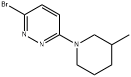 3-Bromo-6-(3-methylpiperidino)pyridazine Struktur