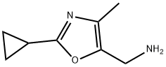 (2-cyclopropyl-4-methyloxazol-5-yl)methanamine Struktur