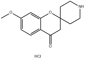 6-METHOXYSPIRO[CHROMAN-2,4'-PIPERIDIN]-4-ONE Struktur