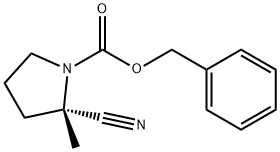 benzyl (S)-2-cyano-2-methylpyrrolidine-1-carboxylate Struktur