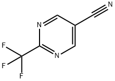 2-Trifluoromethyl-pyrimidine-5-carbonitrile Struktur