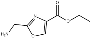 ethyl 2-(aminomethyl)-1,3-oxazole-4-carboxylate Struktur