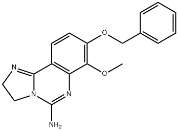 8-(benzyloxy)-7-methoxy-2,3-dihydroimidazo[1,2-c]quinazolin-5-amine Struktur