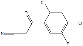 3-(2,4-dichloro-5-fluorophenyl)-3-oxopropanenitrile Struktur