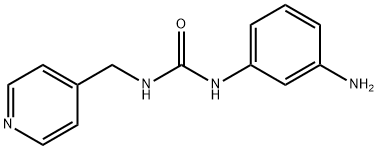 3-(3-aminophenyl)-1-(pyridin-4-ylmethyl)urea Struktur