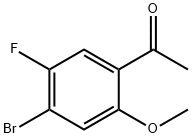 1-(4-Bromo-5-fluoro-2-methoxy-phenyl)-ethanone Struktur