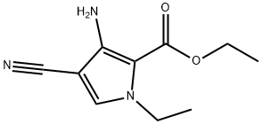 ethyl 3-amino-4-cyano-1-ethyl-1H-pyrrole-2-carboxylate Struktur