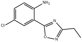 4-chloro-2-(3-ethyl-1,2,4-oxadiazol-5-yl)aniline Struktur