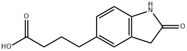 4-(2-oxo-2,3-dihydro-1H-indol-5-yl)butanoic acid Struktur