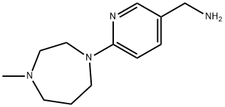 [6-(4-methyl-1,4-diazepan-1-yl)pyridin-3-yl]methanamine Struktur