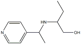 2-{[1-(pyridin-4-yl)ethyl]amino}butan-1-ol Struktur