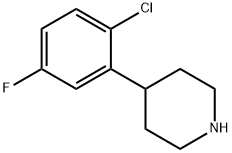 4-(2-chloro-5-fluorophenyl)piperidine Struktur