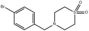 4-(4-Bromobenzyl)-thiomorpholine-1,1-dioxide Struktur