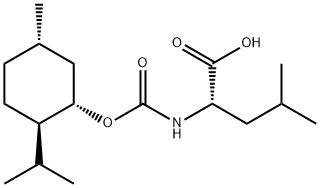 N-[menthyloxycarbonyl]-L-leucine Struktur