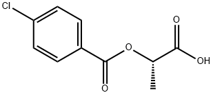 (2S)-2-[(4-Chlorobenzoyl)oxy]propanoic acid Struktur