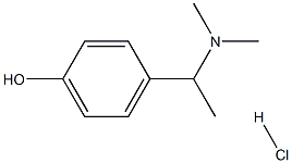 4-(1-(dimethylamino)ethyl)phenol hydrochloride Struktur