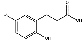 (2,5-Dihydroxyphenyl)propionic acid Struktur