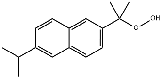 2-(2-hydroperoxypropan-2-yl)-6-propan-2-ylnaphthalene Struktur