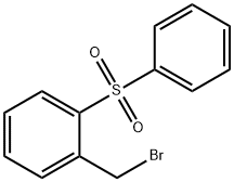 1-(bromomethyl)-2-(phenylsulfonyl)benzene Struktur