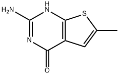 2-amino-6-methylthieno[2,3-d]pyrimidin-4(3H)-one 結(jié)構(gòu)式