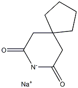 3,3-Tetramethyleneglutarimide sodium salt Struktur